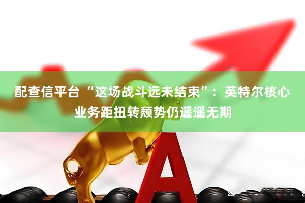 配查信平台 “这场战斗远未结束”：英特尔核心业务距扭转颓势仍遥遥无期